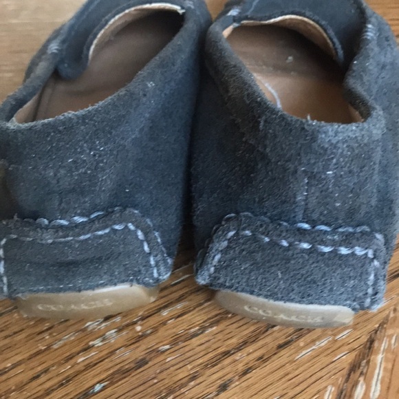 Coach Dark Dk Gray Moccasin Shoes 7.5 - Picture 2 of 7